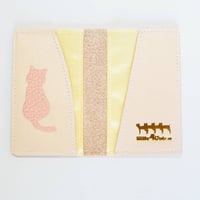 Little 4cats_w 革製名刺入れ ピンク