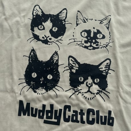Muddy Cat Club ロングスリーブTシャツ サンドベージュ