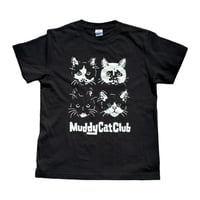 Muddy Cat Club Tシャツ 黒/夜目