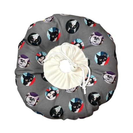 猫玉園×Muddy Cat エリザベスカラー グレーMサイズ