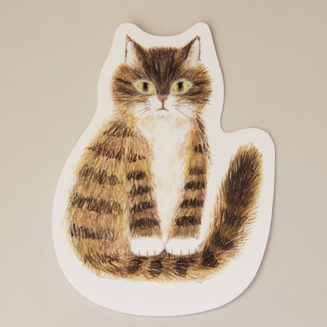 希少品】 ネコのガラスカード 