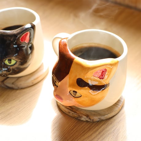 3D猫マグカップ