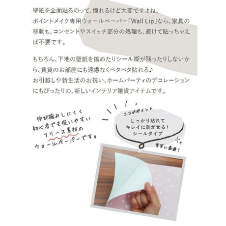 WallLip ポイントメイク用ウォールペーパー