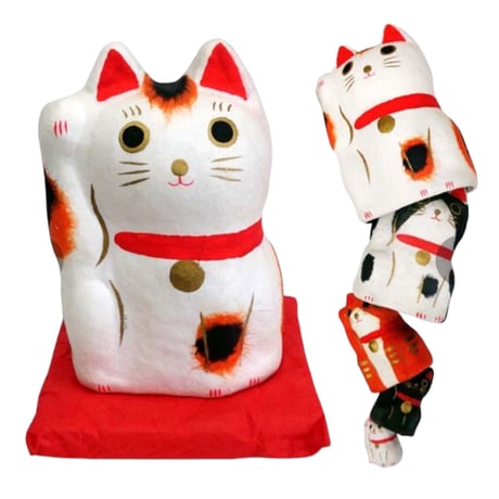 はりこーシカ 招き猫 柄