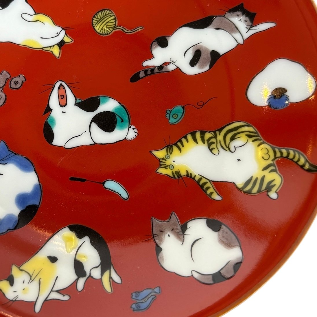 九谷焼 豆皿 猫 | 泥猫倶楽部