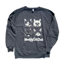 Muddy Cat Club クルーネック裏起毛スウェット ディープネイビー