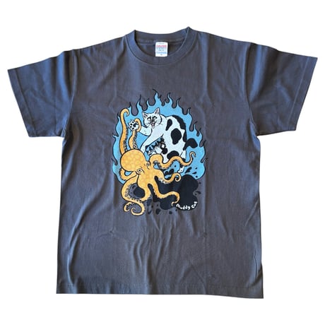喫茶こぐまや×Muddy Cat Tシャツ