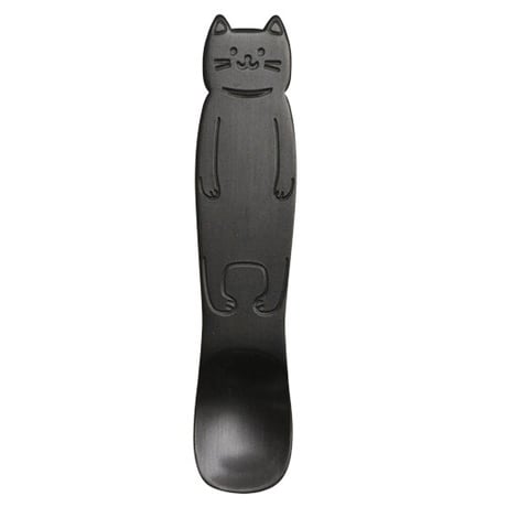 アルミアイスクリームスプーン 黒猫