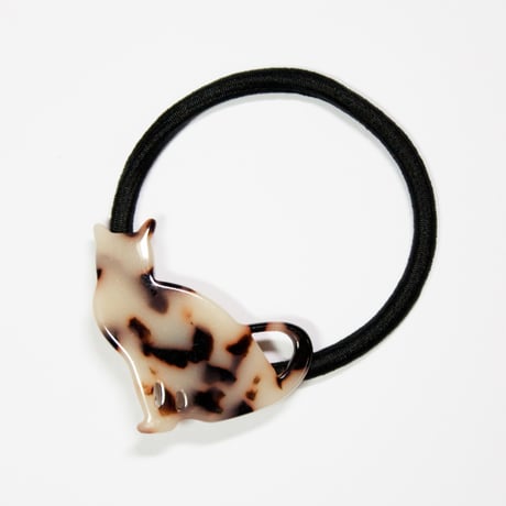 じゃらじゃら  ヘアゴム  猫さんチャーム♡ 2個セット】レディースアクセサリー ヘアゴム 髪飾り 猫 ネコ ねこ 黒