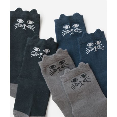 新品 松尾ミユキ ルームソックス レディース フリー ミロ 猫 ねこ ネコ