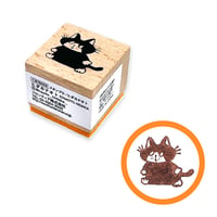 ヒダカナオト 少し目つきの悪いネコ スタンプ（小）
