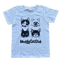 Muddy Cat Club レディースTシャツ 白