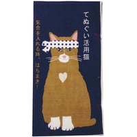 濱文様 てぬぐい本 てぬぐい活用猫