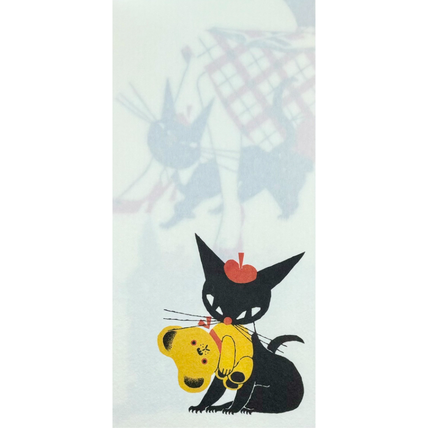 黒ねこ意匠 一筆箋 A | 泥猫倶楽部