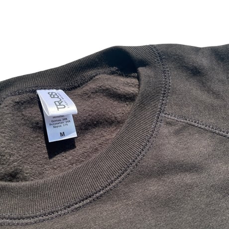 Muddy Cat Club クルーネック裏起毛スウェット スミクロ