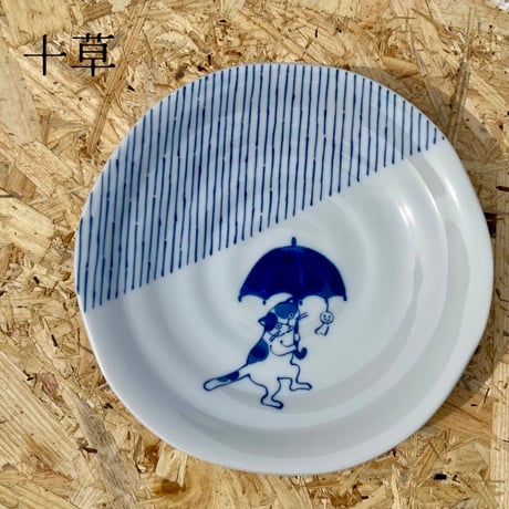 美濃焼 ソメネコ 4.0皿