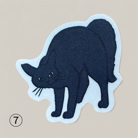 喫茶こぐまや やんのか猫ステッカー