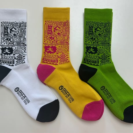 【コラボ商品】"KYOTO SOCKS "   SKEX × FULL OF LOVE