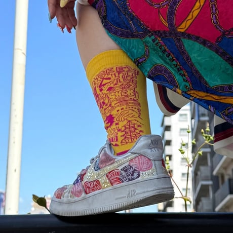 【コラボ商品】"KYOTO SOCKS "   SKEX × FULL OF LOVE