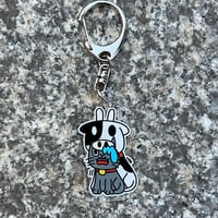 "牛と猫"  keychain/size:small
