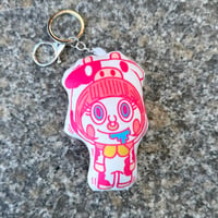"牛のももこ" cushion keychain