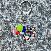 "クマ(vivid)"　keychain/size:small