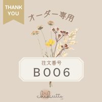 オーダー専用【B006】