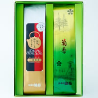 袋入２本詰　煎茶・加賀棒ほうじ茶詰合
