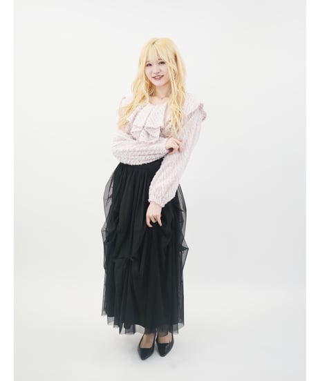ラッフルカラー　クロップドBL / LL25BL01 IVORY