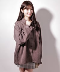 フェイク スウェード シャツJK / LL25FSSH01 C GRAY