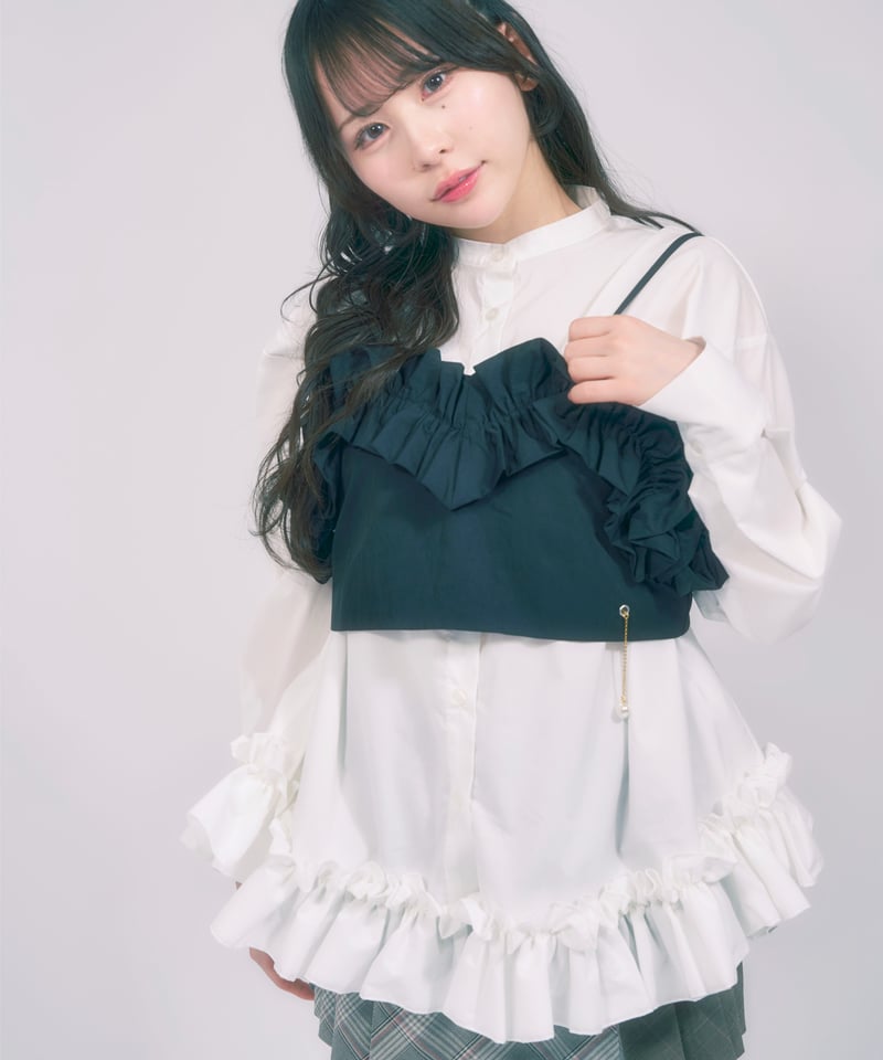 ぴいちゃん　LISSETTE フリル半袖 ぴいちゃん LISSETTE フリル半袖 ぴいちゃん LISSETTE フリル