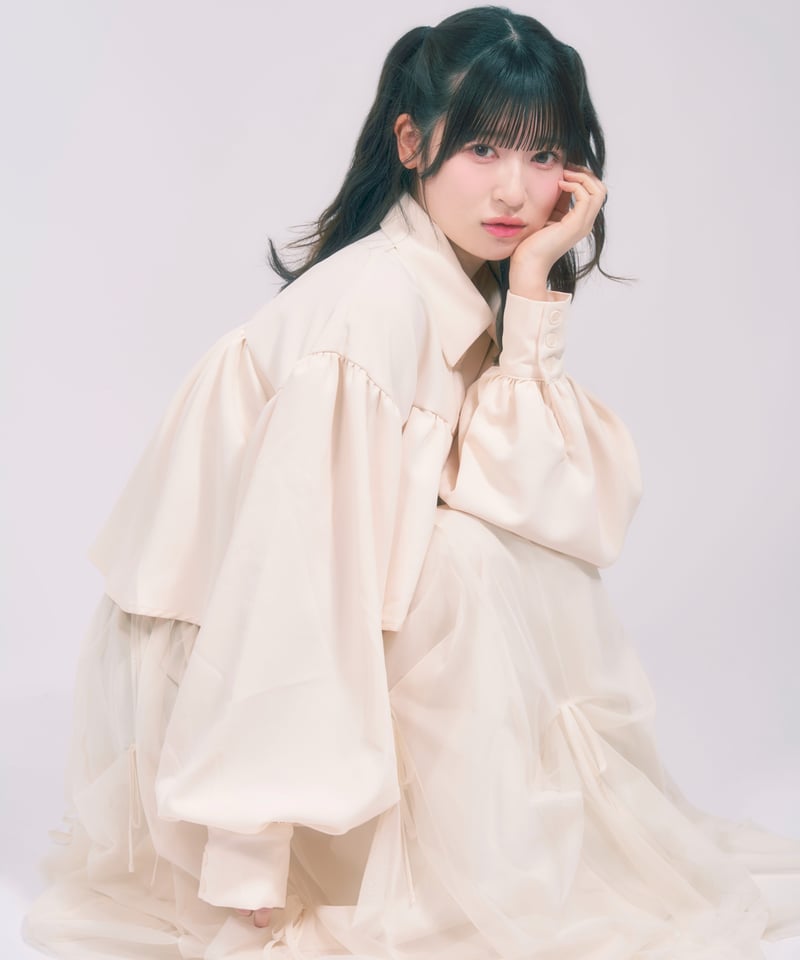 現行品♥︎tobechic大きいサイズ44♥︎リボンチュールギャザースカート TO BE CHIC スカート リボンチュール ギャザースカート