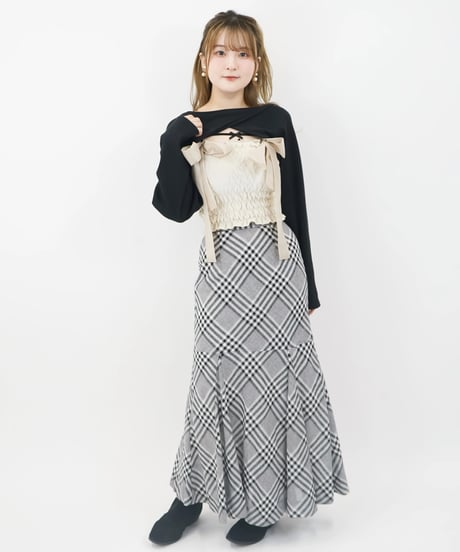 ベロアチューブトップ set up / LL25CT01