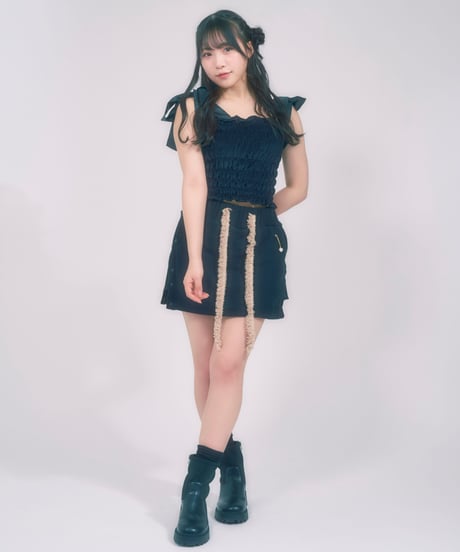 フリルスウェットスカート / LL25MSK02 BLACK