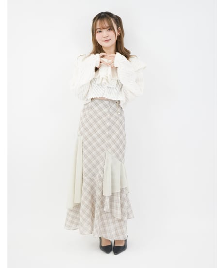 ラッフルカラー　クロップドBL / LL25BL01 IVORY