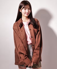 フェイク スウェード シャツJK / LL25FSSH01  BROWN