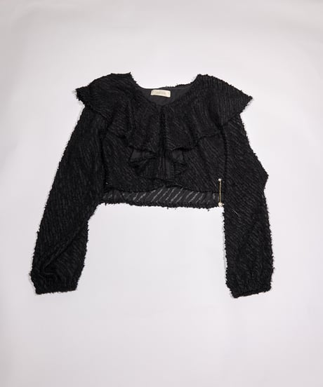 ラッフルカラー　クロップドBL / LL25BL01 IVORY