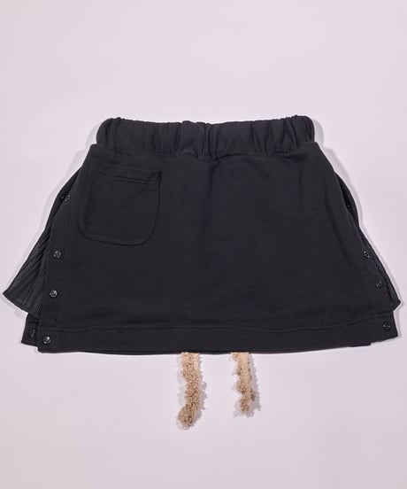 フリルスウェットスカート / LL25MSK02 BLACK