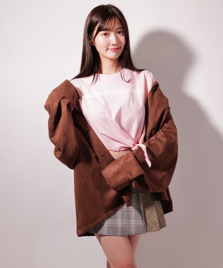 フェイク スウェード シャツJK / LL25FSSH01  BROWN