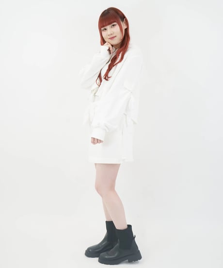 フリルスウェットスカート / LL25MSK02 WHITE