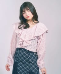 ラッフルカラー　クロップドBL / LL25BL01 PINK