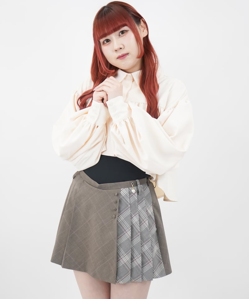 チェック切り替えミニスカート / LL25MSK01 | lattelatte