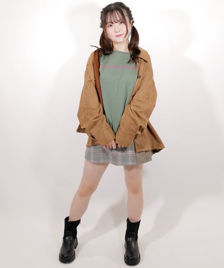 フェイク スウェード シャツJK / LL25FSSH01  CAMEL