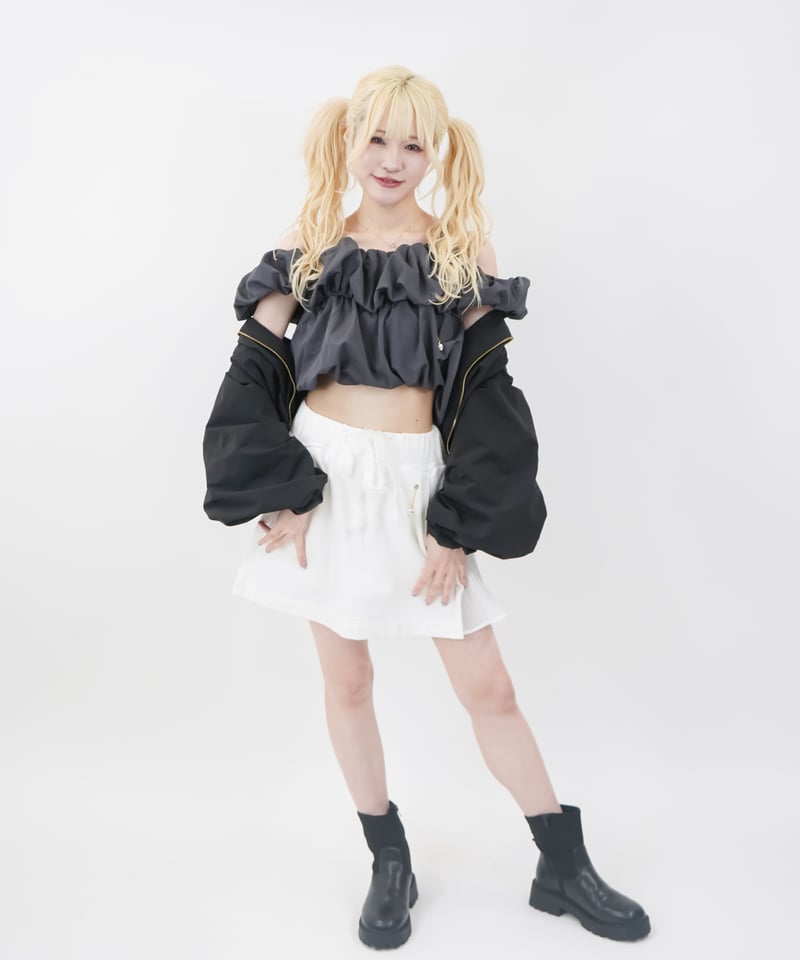 美品♡machatt マチャット　ギャザーバルーンブルゾン 追加販売 : ギャザーバルーンブルゾン / BLACK LL25BBL01 | lattelatte