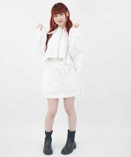 フリルスウェットスカート / LL25MSK02 WHITE