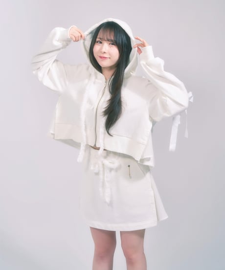 フリルスウェットスカート / LL25MSK02 WHITE