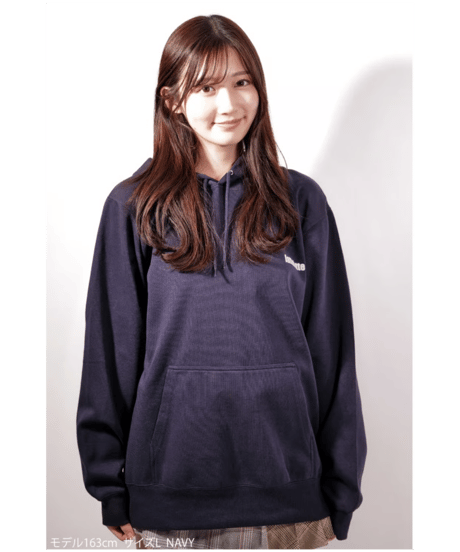 latteto ロゴプリントパーカー / LT25PPK02 NAVY