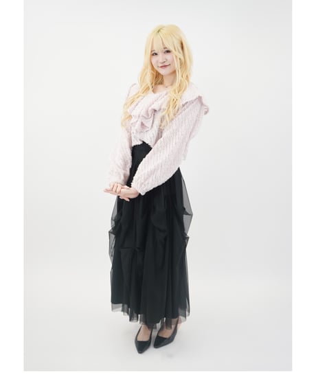 ラッフルカラー　クロップドBL / LL25BL01 IVORY