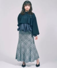 クロップド　ギャザーBL  / LL25BL02 BLACK