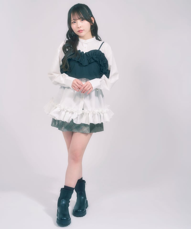 フリルキャミソールTOPS / LL25FC01 | lattelatte